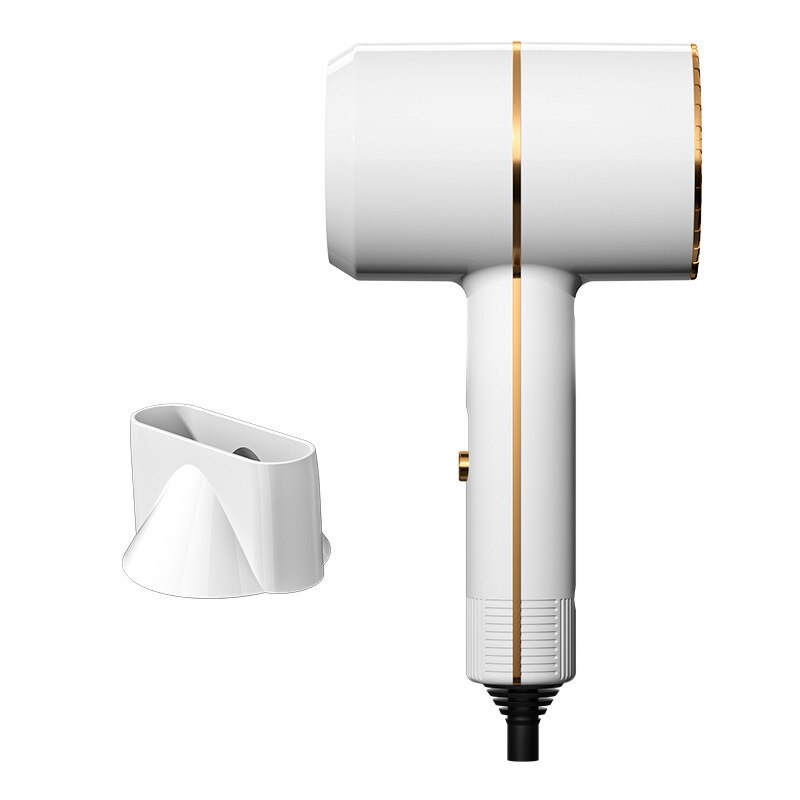 Mini Hair Dryer Electric Blow Dryer Salon Blowdryer and Cold Wind Hair Drying Tools: White 800w
