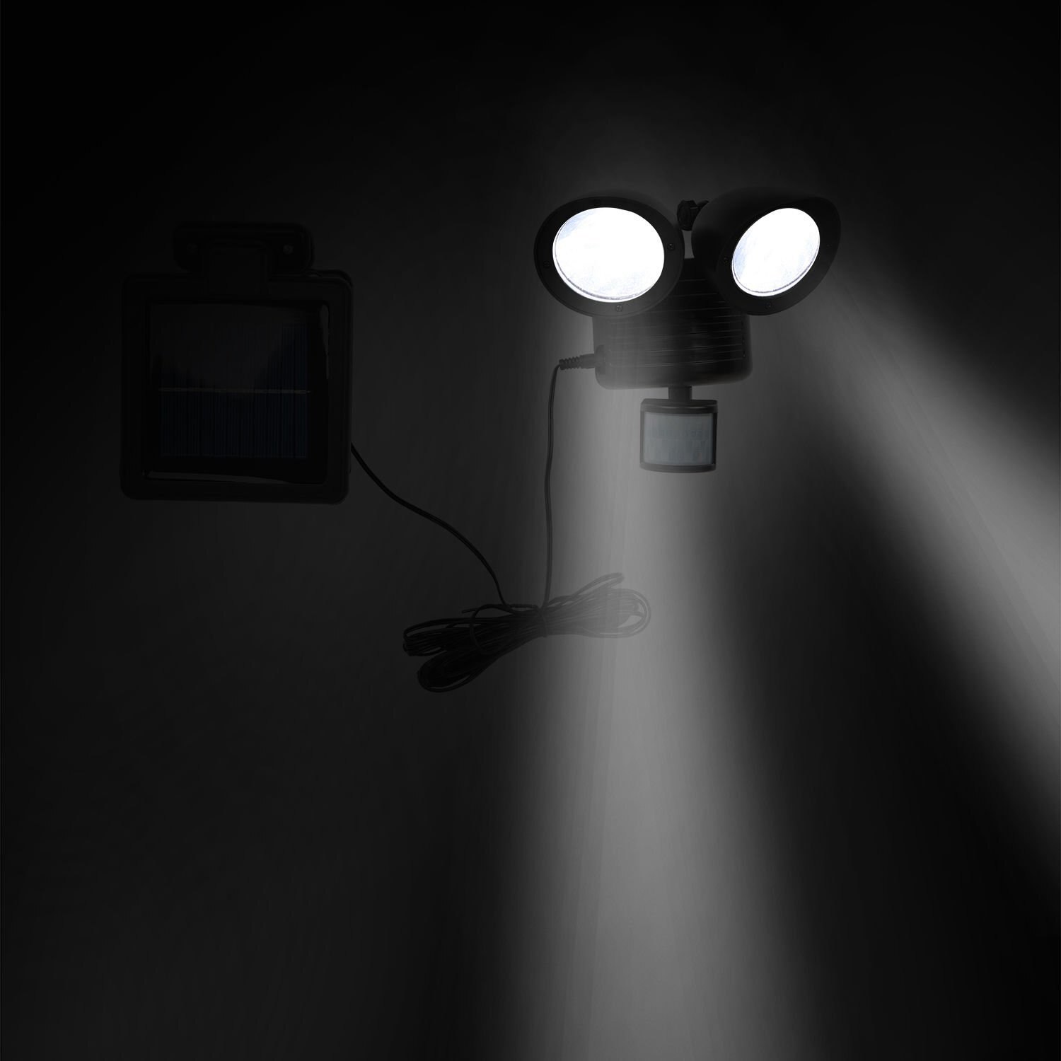 22 LED Dual Security Detector Solar Spot Light Motion Sensor Outdoor Schijnwerper