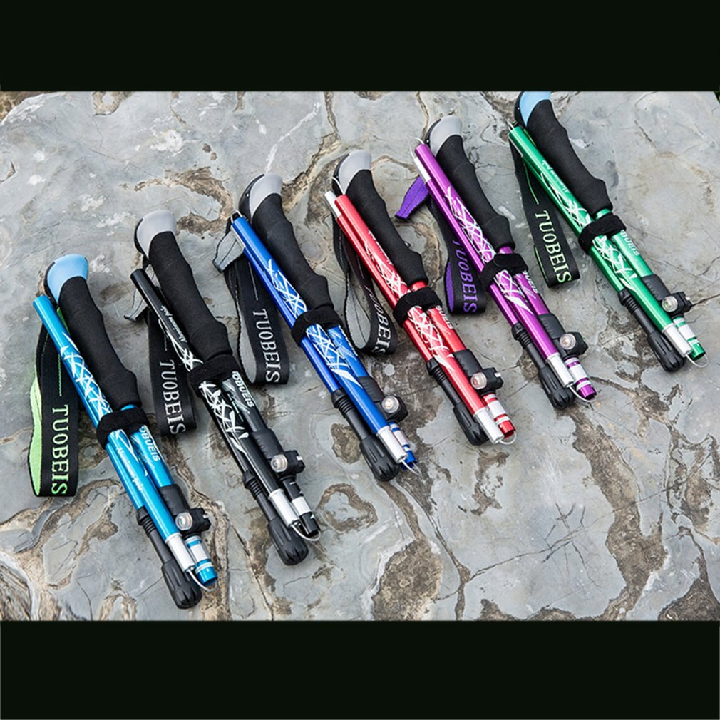 Trekking Poles Nordic Walking Poles Aluminum Trekking Sticks Foldable Hiking Pole Folding Hiking Stick Walking Sticks Long/Short