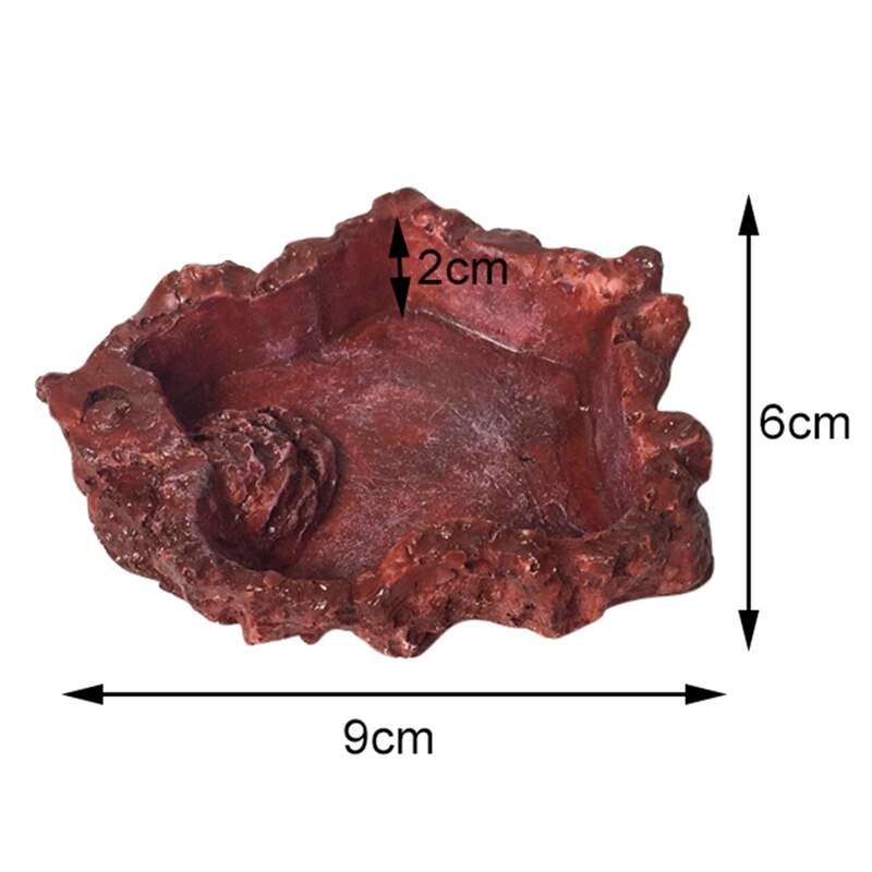 Kravle kæledyr foder skål kumme harpiks ugiftig mad vand potte krybdyr skildpadde skildpadde skorpion firben krabber akvarie tilbehør