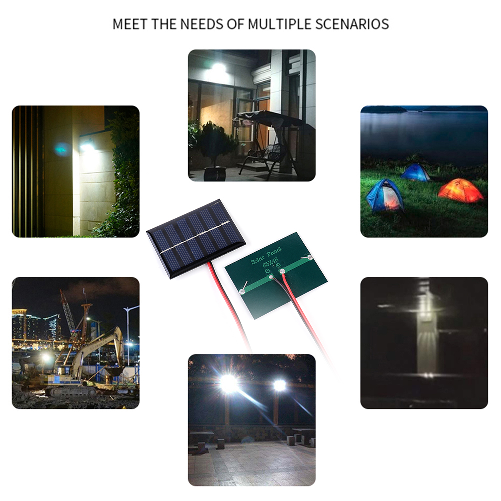 1w 3v 100ma diy ładowarka solarna power bank z kablem do ładowania 2-3v akumulatorów 1-10 szt. panel ładowarki solarnej do lampy wentylatora