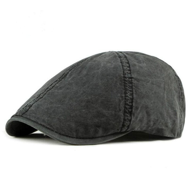 Gorra vaquera lavada con visera para hombres, gorra plana clásica para exteriores, gorra informal para caballero, gorra de hiedra Gatsby, boina para hombre, gorra octogonal Ivy