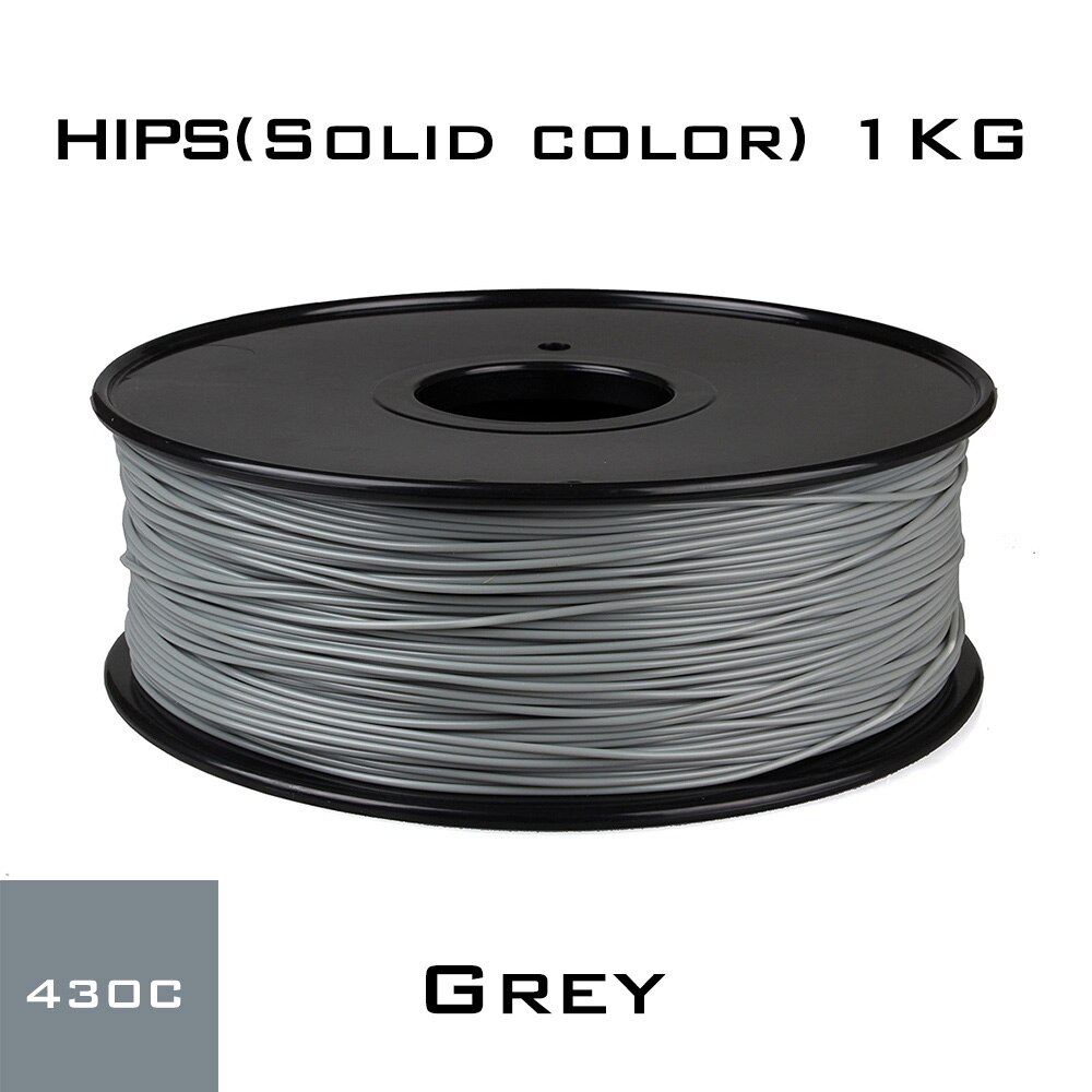 3dsway-filamento HIPS de plástico para impresora 3D, Material Reprap Makerbot de , 1,75mm, 1kg: HIPS 1.75 Grey
