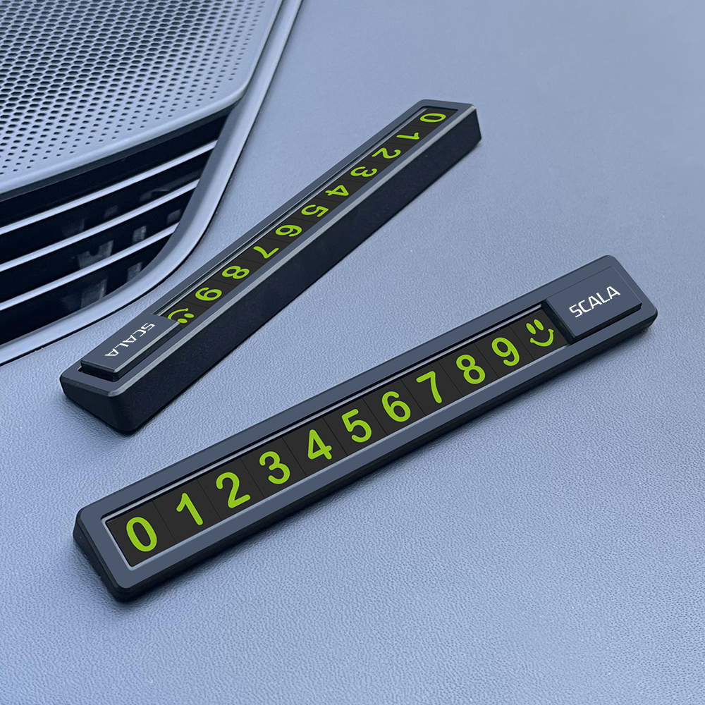 Temporary Car Parking Card Auto Accessories For Skoda Octavia Fabia Rapid Superb Kodiaq Scala Karoq Citigo Kamiq Roomster Enyaq