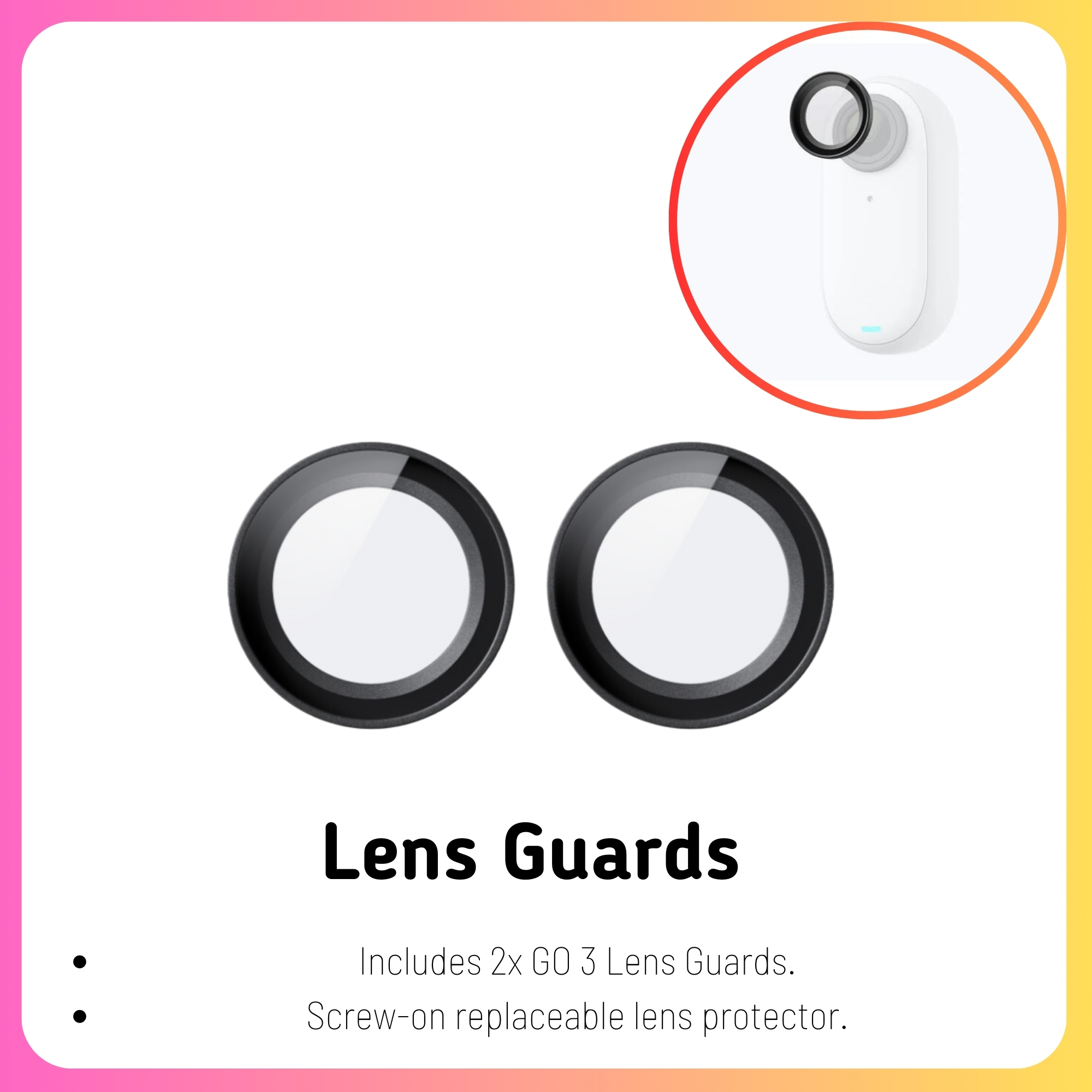Insta360-Accessoires de collection GO 3, support à dégagement rapide, pendentif magnétique, protecteur d'écran et d'objectif de sécurité, étui de plongée, casque de vélo: Bleu couleur
