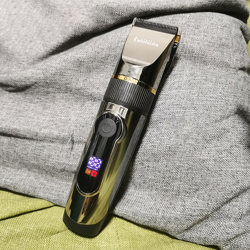 Professioneller Haarschneider, wiederaufladbar, elektrischer Trimmer für Männer, Bart, freundlicher, Friseur, Schneidemaschine, Haarschnitt, LED-Bildschirm, wasserdicht