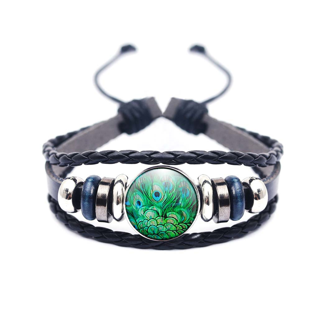 Turkije Blauwe Ogen Lederen Armbanden Hennep Gevlochten Legering Hand Voor Mannen en Vrouwen Armbanden Geluk Sieraden: B0786