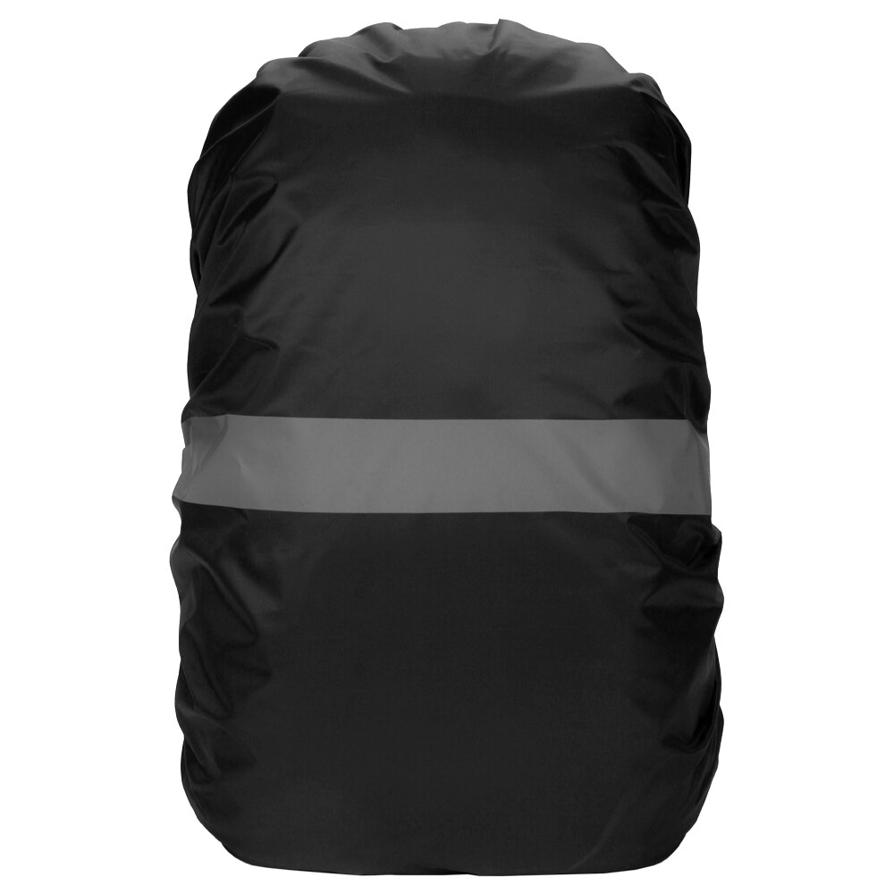 Sorte tasker cover rygsæk cover med reflekterende strimmel vandtæt taske regnslag til cykling camping vandreture bjergbestigning