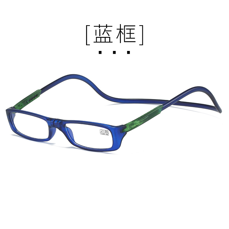 Presbyopie Brille Presbyopie Schutzbrille Stein Mann Spiegel Transparent Acetat Drehbare Auge Starke Magnetische: Rot / +400