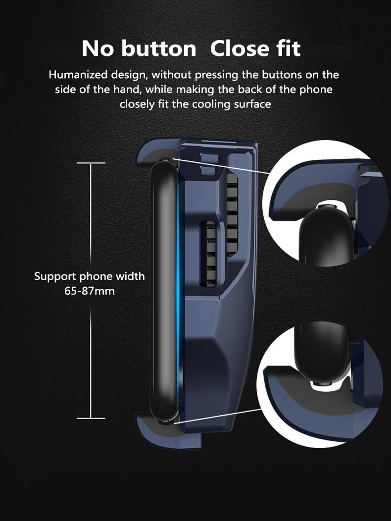 Universal radiador Semiconductor teléfono USB recargable ventilador juego Pad soporte del radiador del teléfono móvil refrigerador