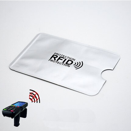 5pc Anti Rfid Wallet Blocking Reader Lock Card Holder Id Bank Card Case Protection Aluminium Metal Smart Anti-theft Credit Cards: 7