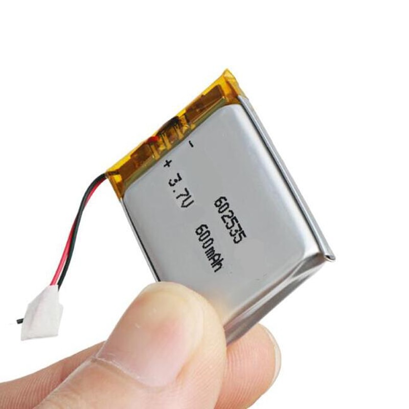 3,7 v 600mah 602535 062535 Lithium-ionen Polymer li ionen Akku Für DVR GPS MP4 Tachographen bluetooth kopfhörer batterie