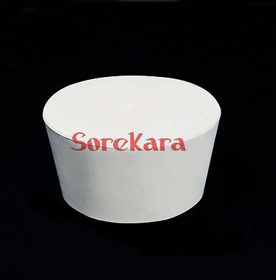 Tapón de goma para tubo de ensayo de laboratorio, 2 piezas, 82/103mm, sólido, bloqueo de aire
