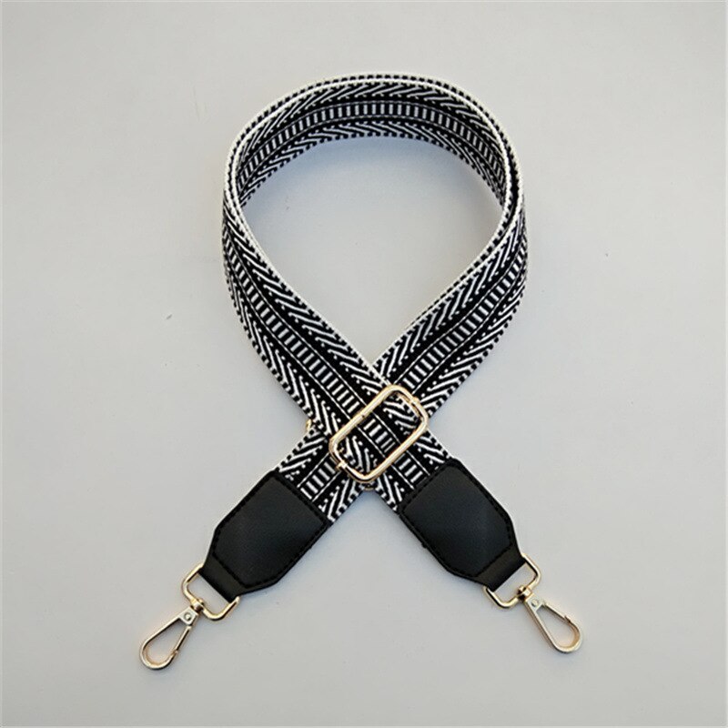 HJKL Nylon kolorowe torby z paskiem pasek akcesoria dla kobiet Rainbow regulowany wieszak na ramię dobry prezent łańcuch paski do torby: B
