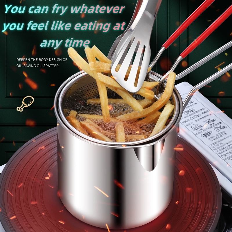 Stekgryta kokgryta värmegryta den kan användas för att steka pommes frites och kycklingklubbor och värma upp mjölk och värma upp mat
