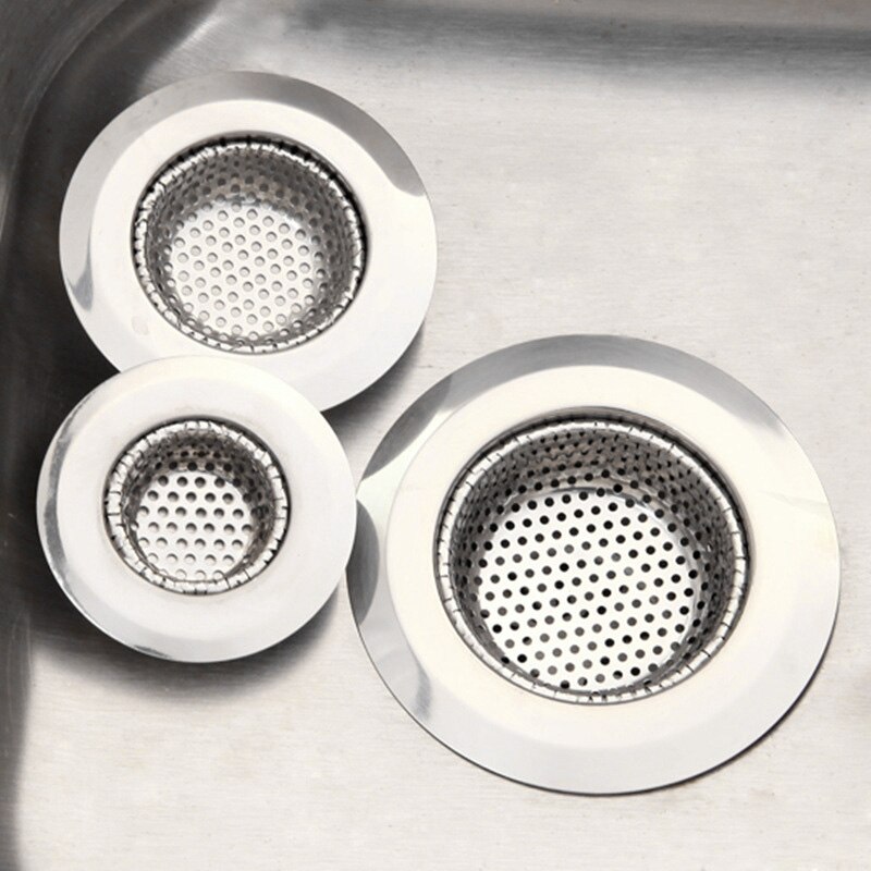 Stainless Steel Kitchen Sink Strainer Waste Plug Drain Stopper Filter Basket