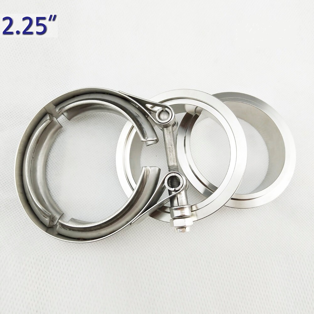 ZUCZUG 2.25" SUS 304 metal clench nut Exhaust high temperture resistance high anti rust V Band Clamp Flange with Kit