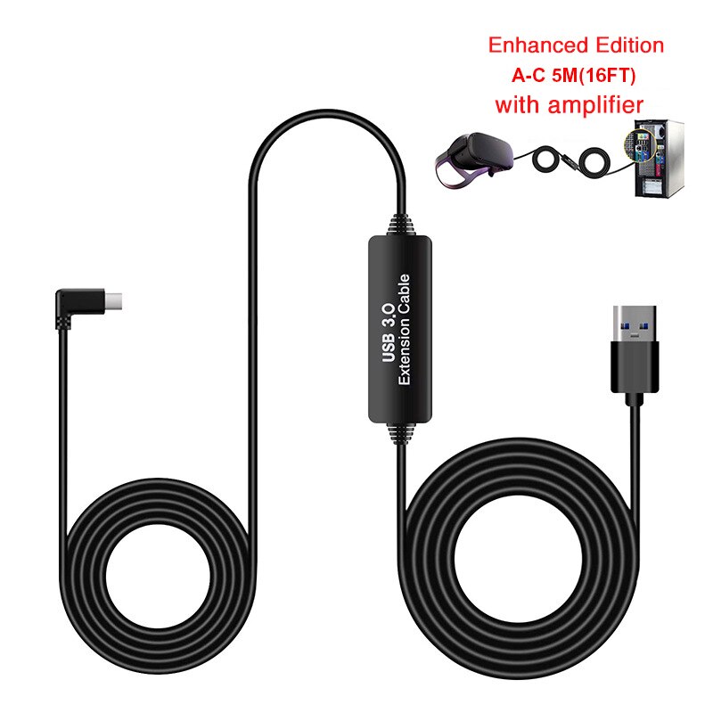Cable Oculus Quest Link VR cable USB C Type Data: 5m A to C
