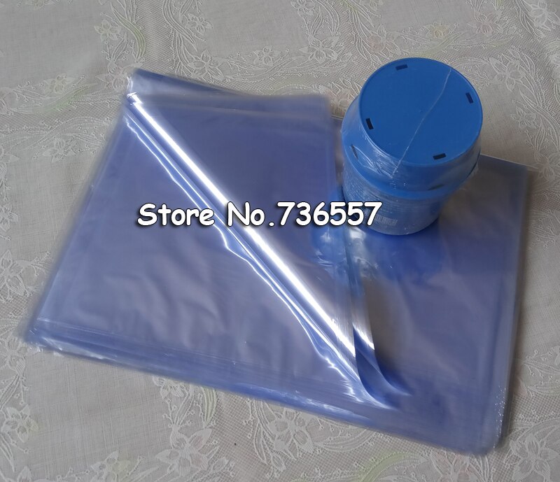 12*18cm Binding Pack PVC Heat Shrink Wrap Film Flat Heat Seal Packing Bag Clear Plastic Polybag Cosmetics Packaging Pouch