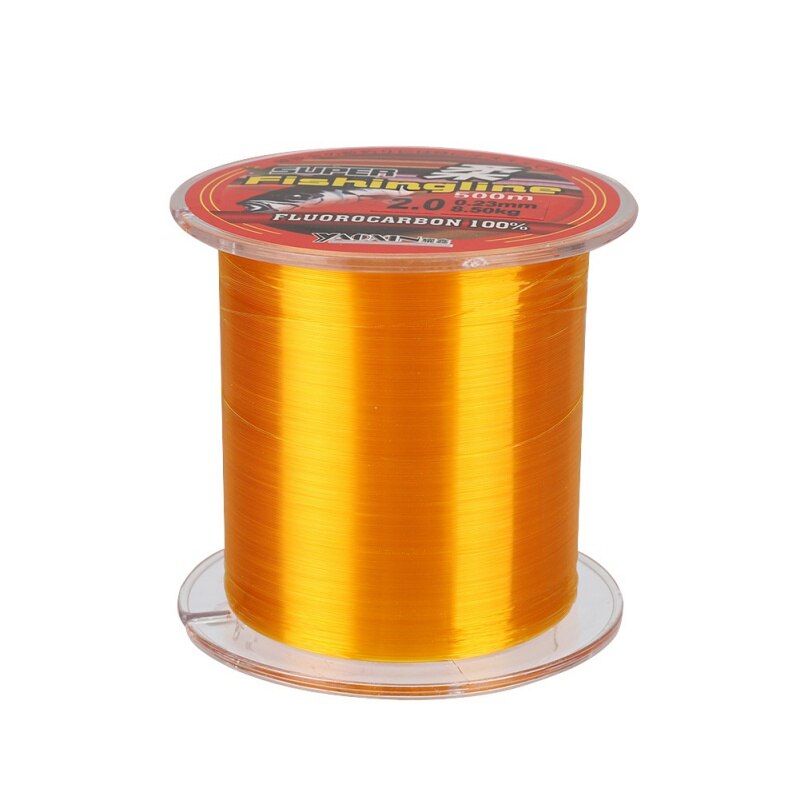 500M Nylon Fishing Line Fluorocarbon Coated Monofilament Fishing Leader Line Carp Fish Wire Fishing Accessories Golden