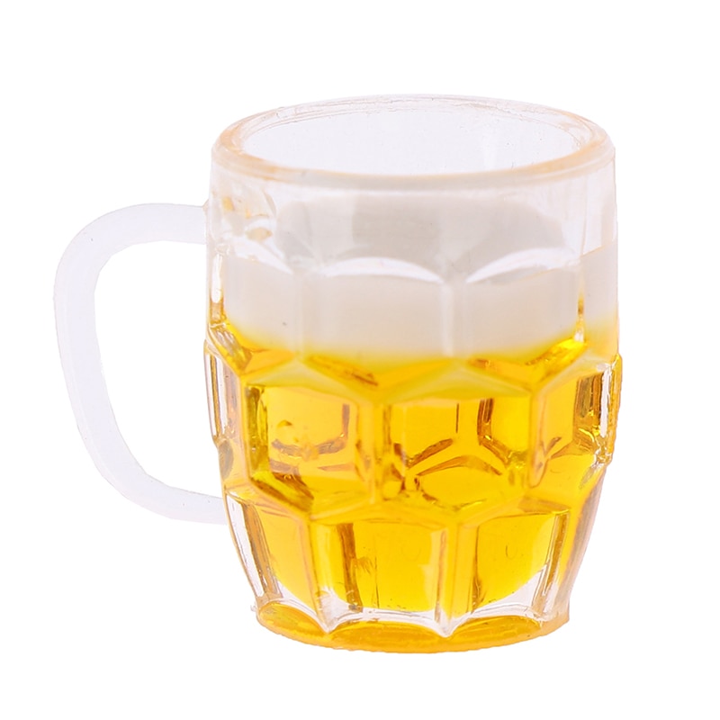 1/12 Miniatuur Poppenhuis Speelgoed Mini Beer Cup Mok Kid Speelgoed voor Scène Model Schaal Poppenhuis Accessoires