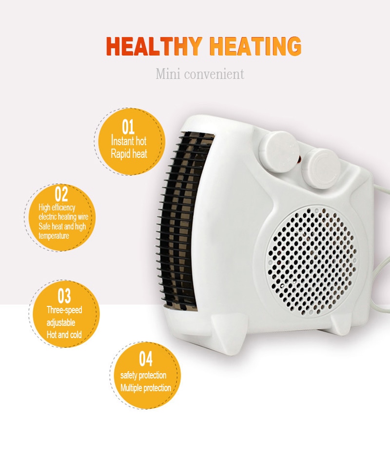 Handy Heater Portable Warm Fan Blower Room Fan Electric Handy Air Heater Radiator Mini Electric aquecedor Home Heating Office