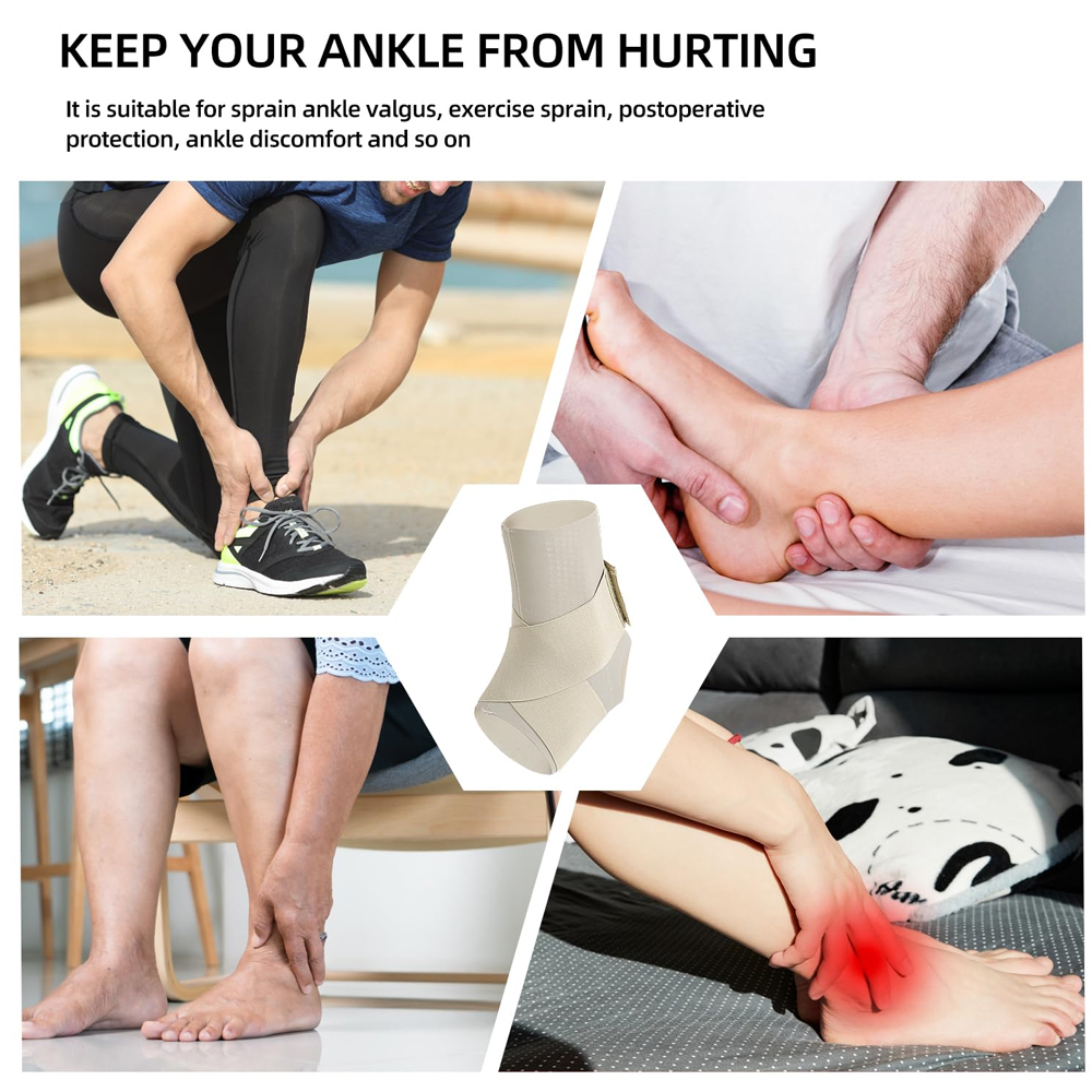 1 Stück Knöchelbandage, verstellbare, atmungsaktive Kompressions-Knöchelstütze für Männer und Frauen, verstauchte Knöchel, Knöchelbandage, stabilisierende Bänder
