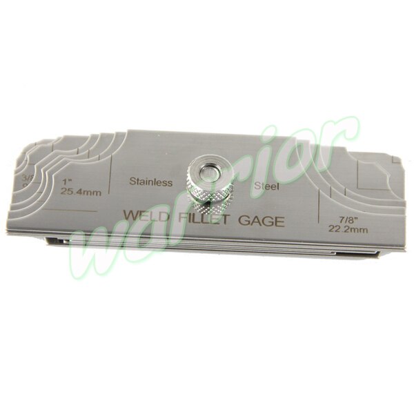 MG-11 7 Piece Fillet Weld Set Welding RL Gage Gauge Welding Inspection Test Ulnar MM inch