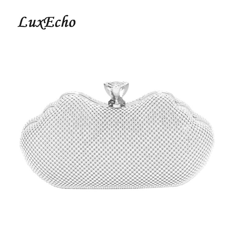 Luxecho Mode Dame Tinnen Parel Diner Tas Hand Met Een Schouder En Schuine Straddle Tas Bruid Party Bag