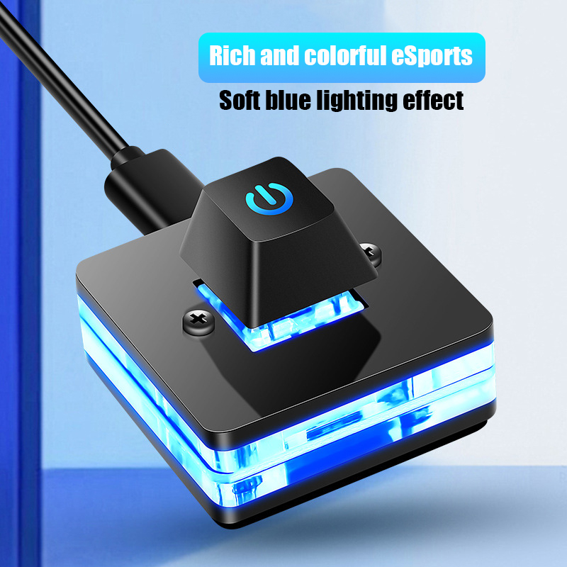 Interrupteur d'alimentation pour ordinateur de bureau, 1.8M, avec lumières LED, carte mère PC, démarrage externe, bouton marche/arrêt, câble d'extension pour la maison