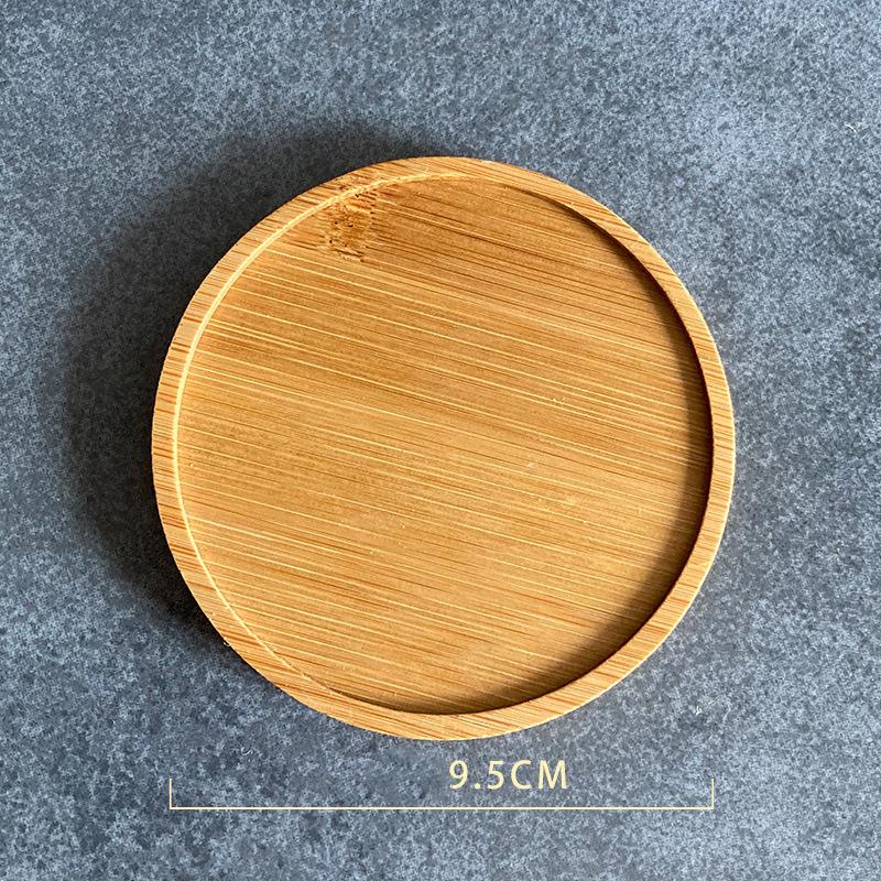Sous-verre en mosaïque pour bricolage, pratique, accessoires faits à la main, carré amour rond, rainure en bambou: 01