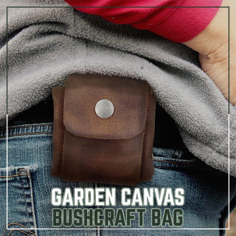 Tuin Canvas Bushcraft Tas Leer En Canvas Bushcraft Tas Tuin Fruit Plukken Tas Outdoor Camping Opbergtas