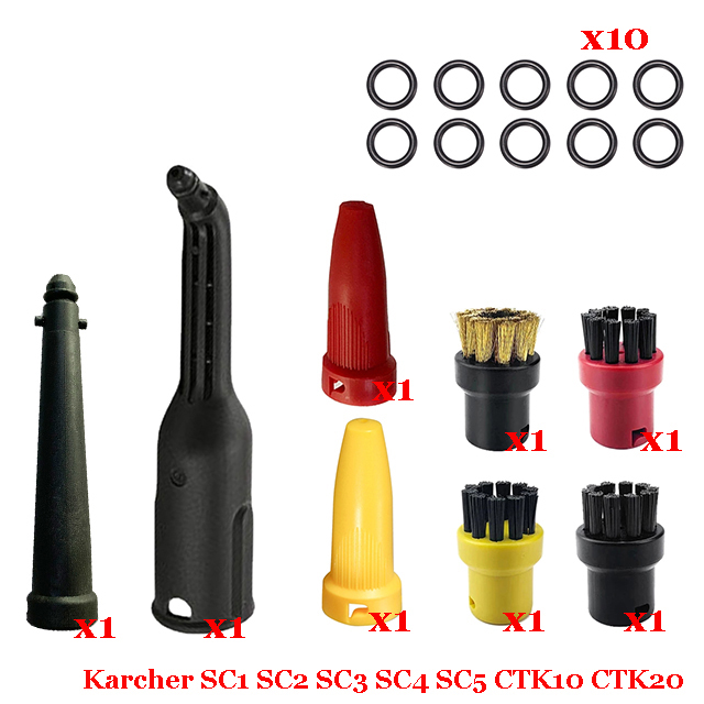 Para Karcher aspiradora de vapor máquina SC1 SC2 SC3 SC4 SC5 SC7 CTK10 CTK20 piezas cabezal de cepillo accesorios de boquilla potente