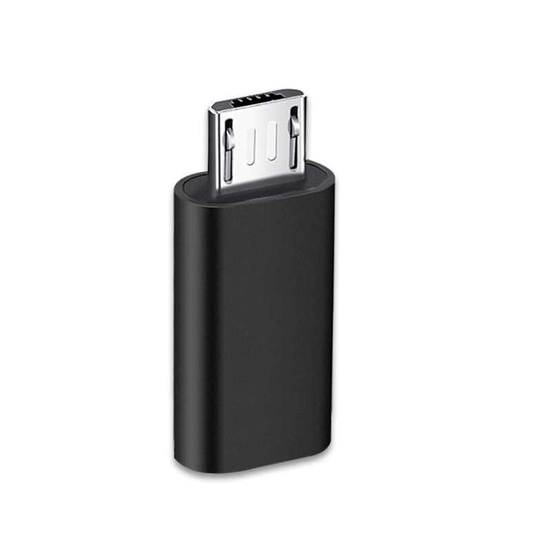 Mikro USB OTG Adapter Mikro USB Zu USB Typ C Adapter Für Xiaomi Huawei Samsung USB C Adapter Mikro USB OTG Konverter: Schwarz