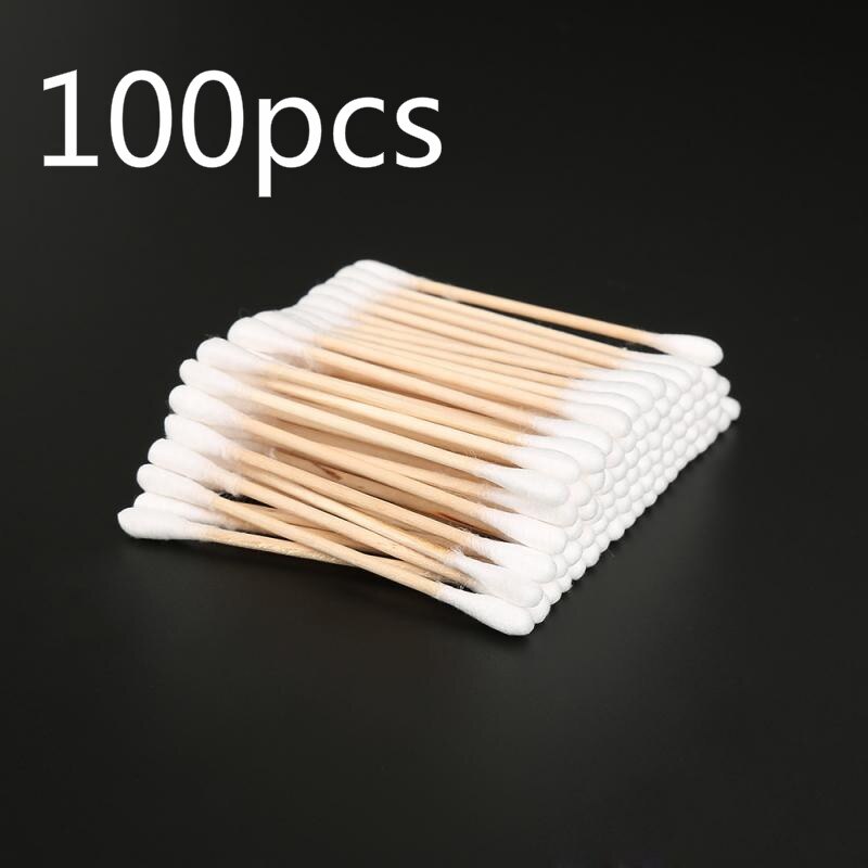 200 Stks 5,1 Inch Vierkant Schuim Schoonmaken Swab Sticks en 2,52 Inch