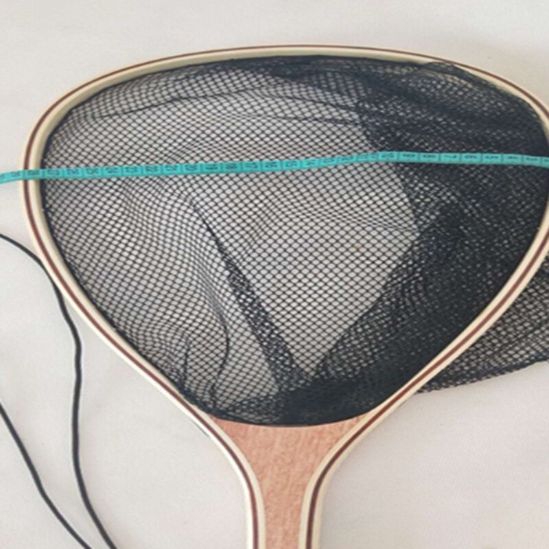 Fishing Net Fly Fly Net Wooden Handle Fly Fishing Hand-Dip Net Durable Nylon Material Net Can Safely Catch Fish