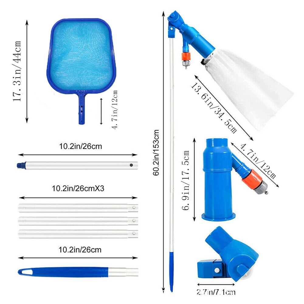 Zwembad Stofzuiger Schoonmaken Tool Zuig Hoofd Vijver Fontein Stofzuiger Borstel Spring Stofzuiger