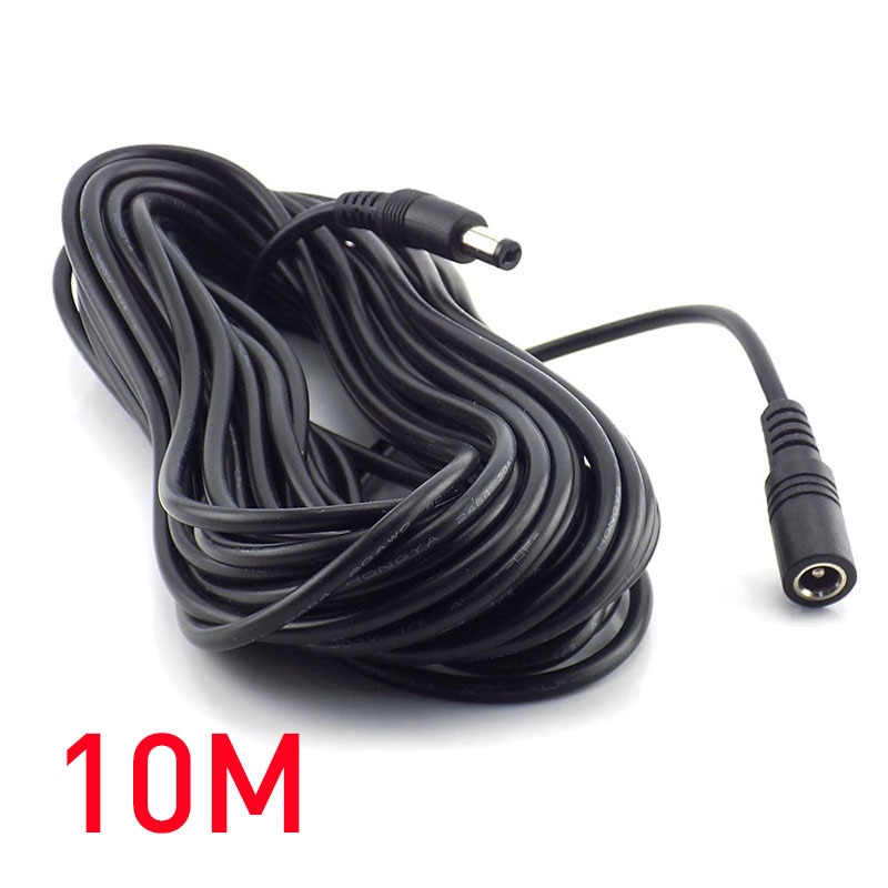 10M 5M 3M 2M 1M 5.5X2.1Mm Dc Power Connector Jack Adapter Lood cord 12V Kabel Dc Vrouwelijke Mannelijke Uitbreiding Externe Plug