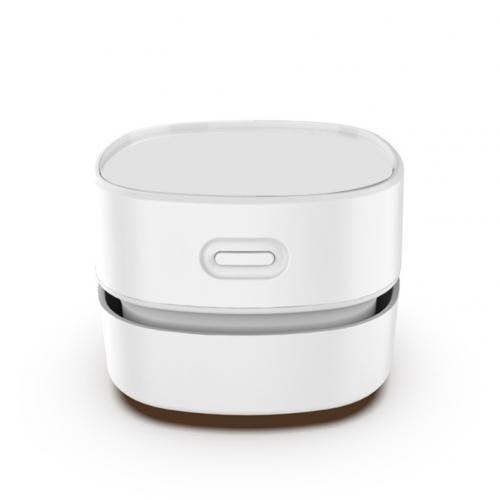 Portable Vacuum Cleaner Desktop Automatic Cleaning Desktop Vacuum Cleaner Mini Desk Charging Vacuum Cleaner: white