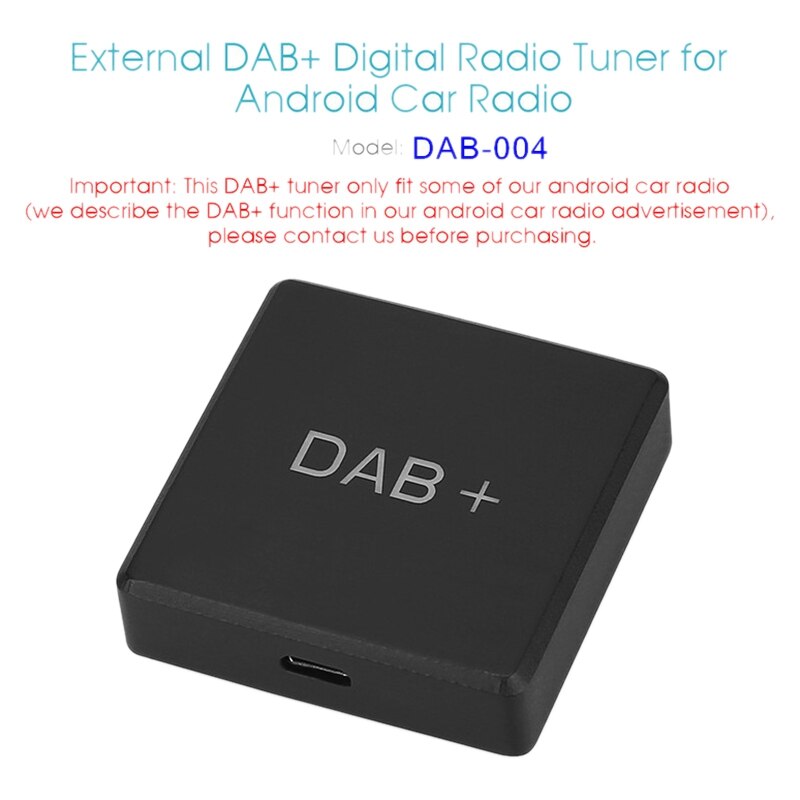354 DAB+ Box Digital Radio Tuner Amplified Antenna Adapter for Car Stereo Autoradio Android 8.1/9.0/10.0