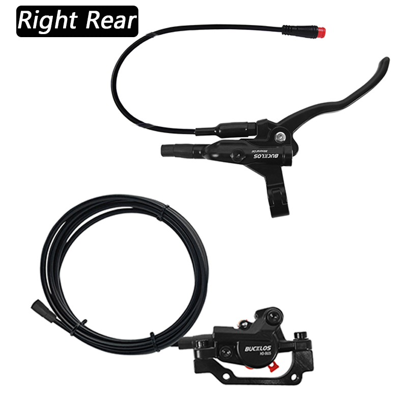 BUCKLOS HD-E635 Scooter Brakes Set Power Off E-Bike Hydraulic Disc Brake Set 160mm Folding Bike Hydraulic Brakes Kit: Yellow