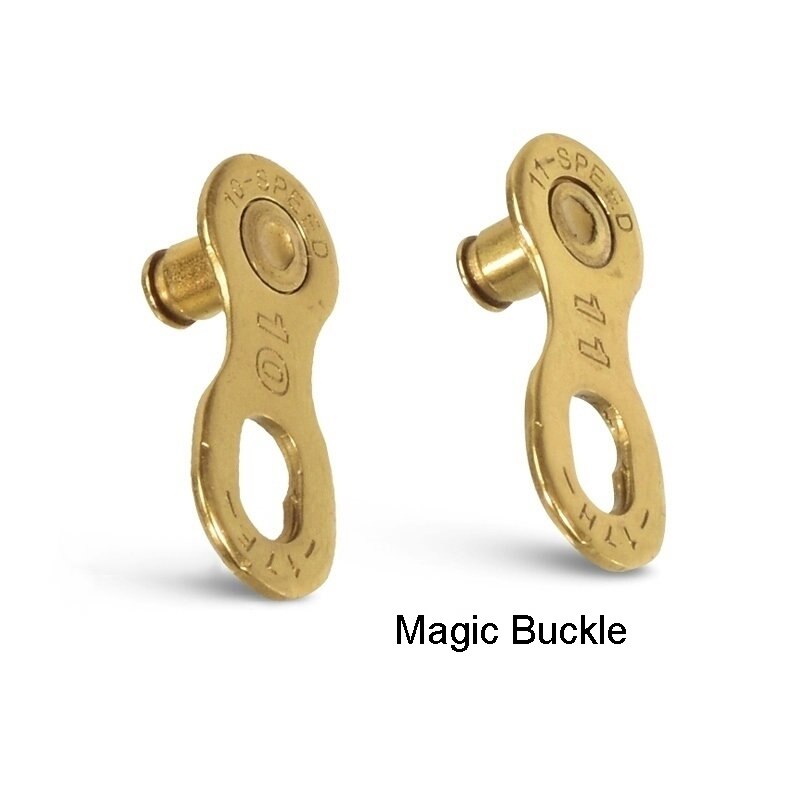 YBN-Cadena de 10/11 velocidades para bicicleta, cadena de oro ultraligera semihueca para bicicleta de montaña y carretera, cadena XC con hebilla mágica