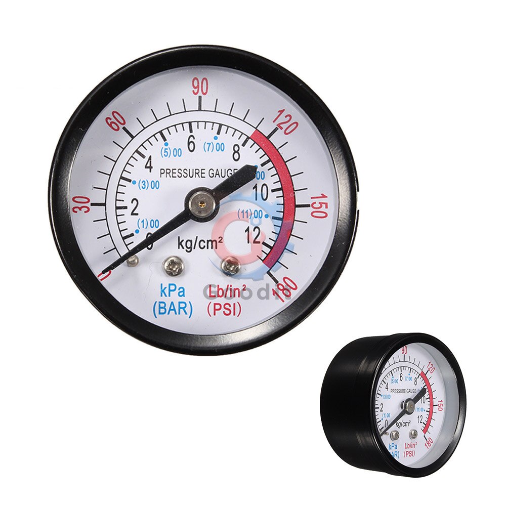 Vakuummanometer miniurtavla dubbelskala mätklocka 1/4 &quot; npt  -30hg/0ps vakuumtryckmätare 2 &quot; ratten digital display mätare