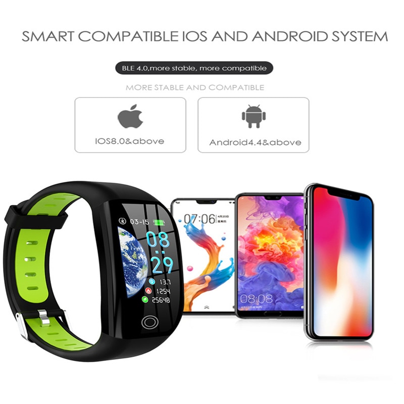 F21 GPS accorto Braccialetto Cardio Frequenza Cardiaca Orologio Pressione Sanguigna IP68 Impermeabile Banda Intelligente caloria Pedometro sport braccialetto