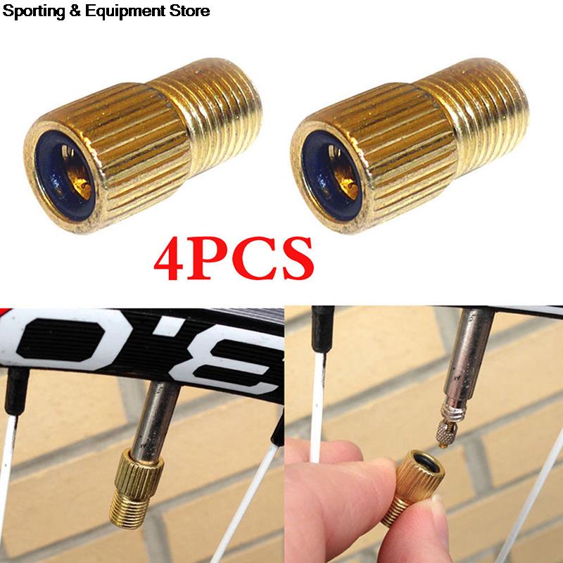 4 Pz/set Convertitore Della Bici Della Bicicletta di Valvola della gomma Adattatore Tubo della Pompa Strumento di Riciclaggio Della Bicicletta Accessori Commercio All'ingrosso