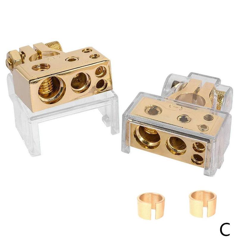 Car Battery Terminal Cover Car Battery Clip Connector Audio modified Battery Head,Battery Clip Fit for most car, boat: C