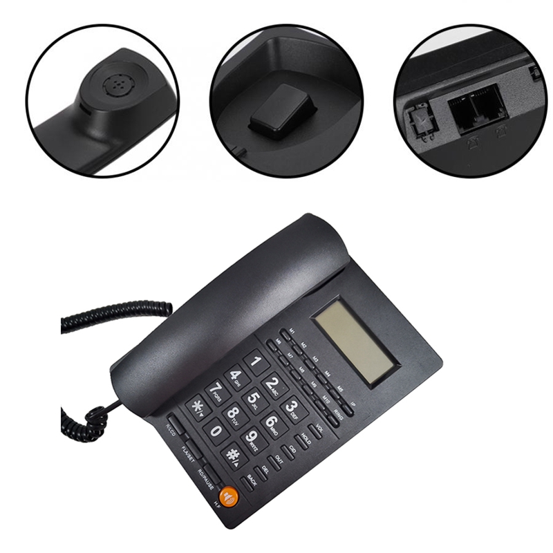 Good KX-L019 Telefone Landline Phone Caller ID Corded Telephone Desktop Telephone for Home Office Hotel Restaurant