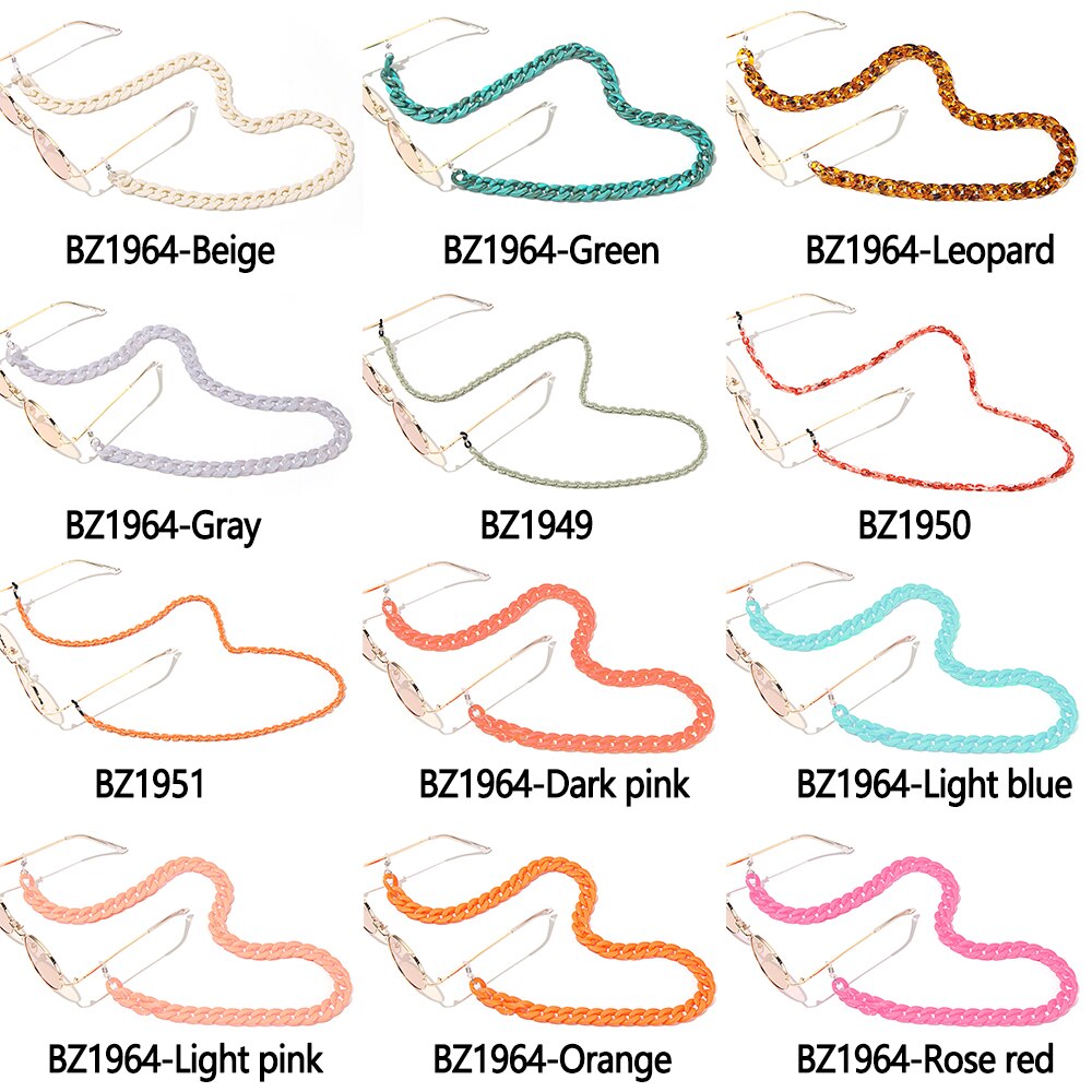 1Pc Acryl Glazen Ketting Zonnebril Keten Lanyard Ketting Brillen Retainer Brillen Houder Strap Eyewear Accessoires