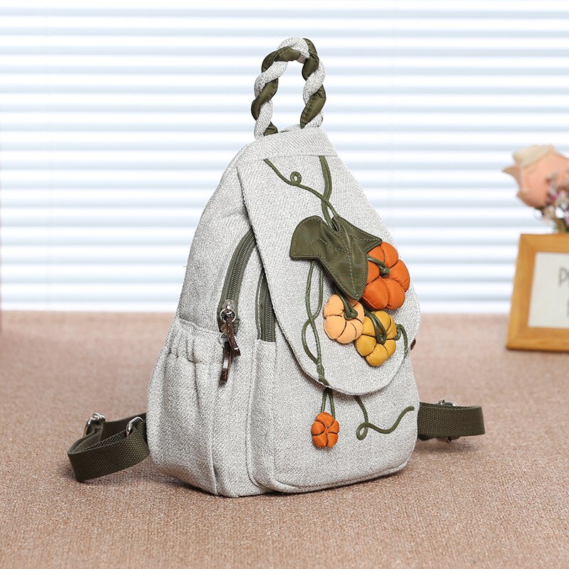 Chinese Stijl Linnen Vrouwen Katoen Linnen Rugzak Casual Bloemen Printing Vintage Art Schouders Tas Retro Vrouwelijke Canvas Rugzak