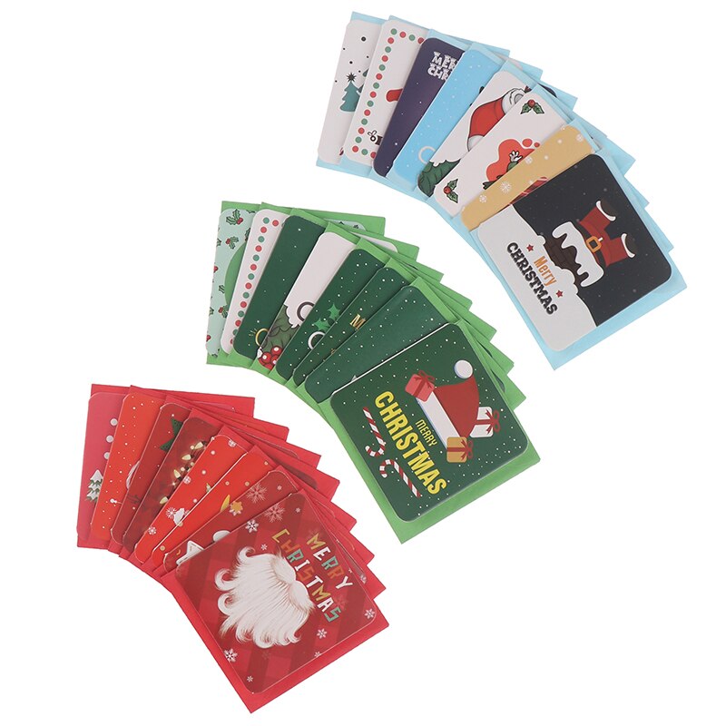 Merry Christmas Postcard Christmas Card with Envelopes Korean Style Greeting Card Birthday Card Card Set